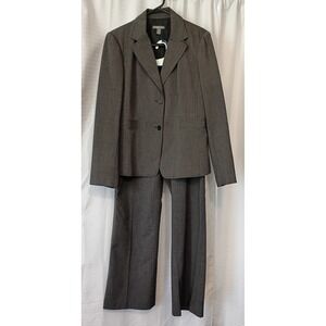 Apt 9 (2-piece) Women's Gray Trouser Pant Suit Size 14/10 Business Casual